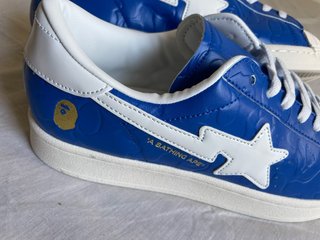 Zapatillas BAPE x Adidas Superstar Azul Talla 43