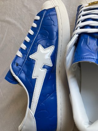 Zapatillas BAPE x Adidas Superstar Azul Talla 43