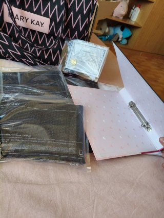 Lote Mary Kay: Bolso + 6 Espejos + Accesorios