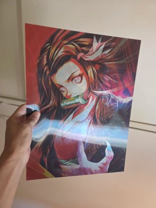 Póster Anime Zenitsu Demon Slayer
