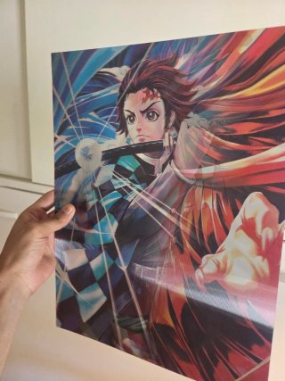 Póster Anime Zenitsu Demon Slayer