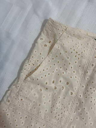 Shorts a vita alta in pizzo sangallo Zara tg XS