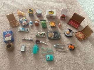 Accesorios casa muñecas comida y cocina