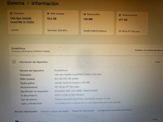 Asus Vivobook 15 i5 1335 Argento