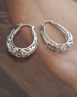 Pendientes Plata Calados 3,20cm
