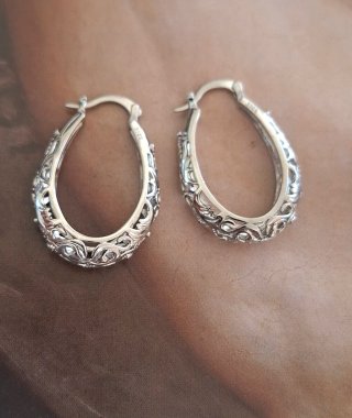 Pendientes Plata Calados 3,20cm