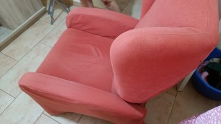 Sillón Relax Orejero Reclinable (Color rojo)