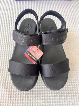 Sandalias Skechers D'Lux Walker Talla 40 Negras