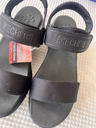 Sandalias Skechers D'Lux Walker Talla 40 Negras
