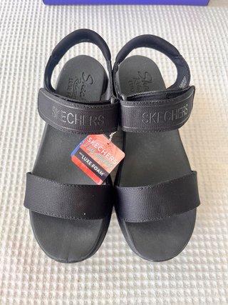 Sandalias Skechers D'Lux Walker Talla 40 Negras
