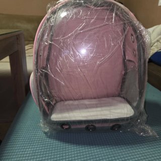Mochila transportín perro/gato transparente