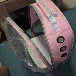 Mochila transportín perro/gato transparente