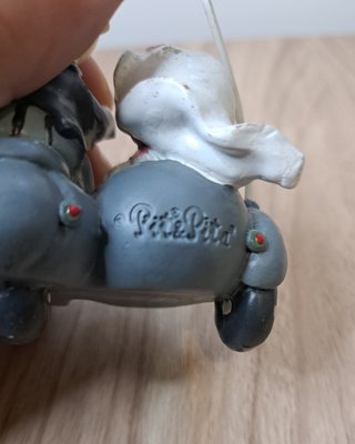Portafoto Sposi Vespa Just Married Resina