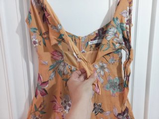 Mono corto Bershka estampado floral