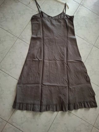 Abito cotone marrone tg. L