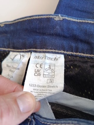 Pantalón Vaquero Jeans, Hombre, para moto, talla30