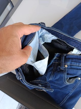 Pantalón Vaquero Jeans, Hombre, para moto, talla30