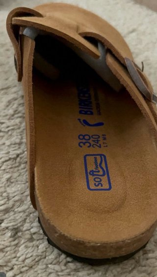 Birkenstock Boston Suecos Talla 38 Marrón