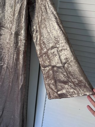 Vestido largo dorado talla XL