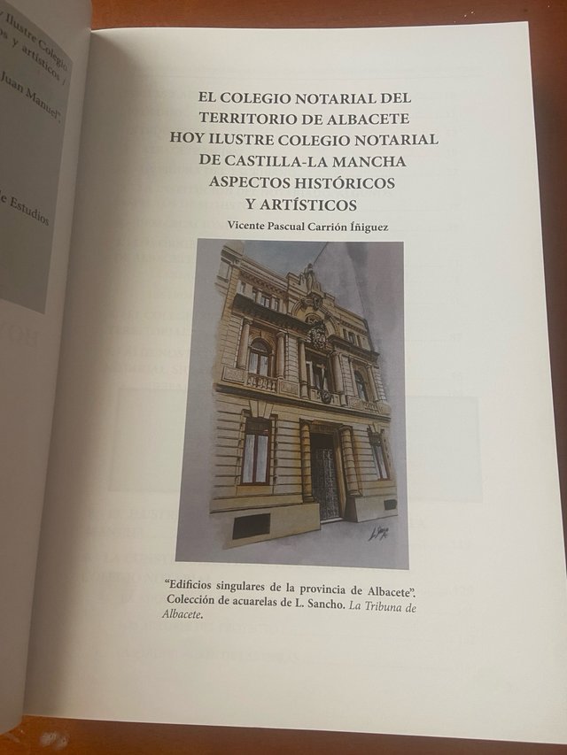 Libro El Colegio Notarial de Albacete
