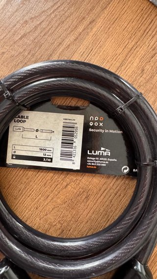NUEVO Candado horquilla y cable antirrobo LUMA