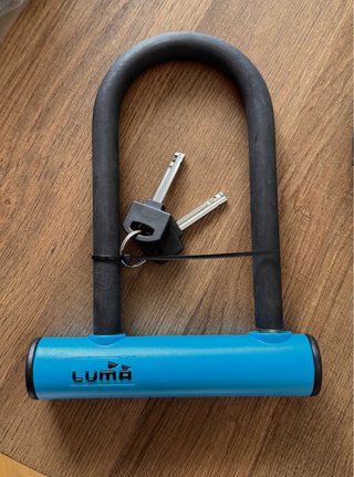 NUEVO Candado horquilla y cable antirrobo LUMA