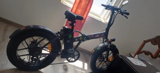Bicicleta Eléctrica Fat Bike Negra