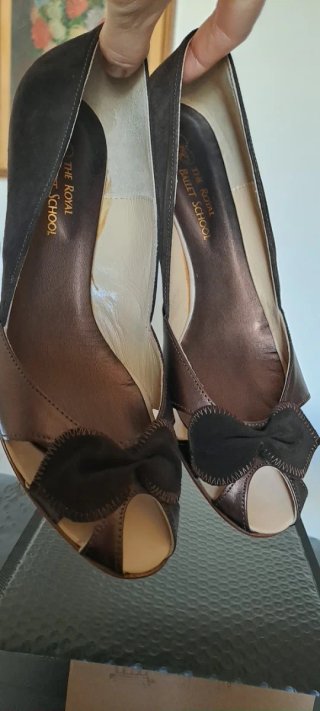 Scarpe tacco pelle e camoscio donna tg 41