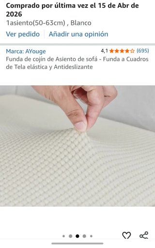 Funda de sofá AYouge cuadros blanco