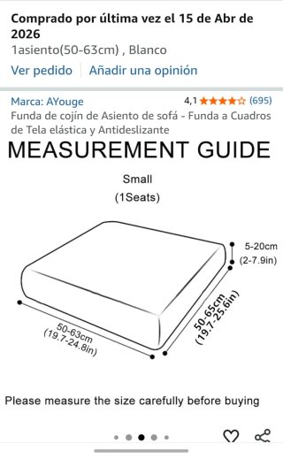 Funda de sofá AYouge cuadros blanco