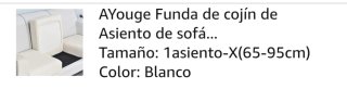 Funda de sofá AYouge cuadros blanco