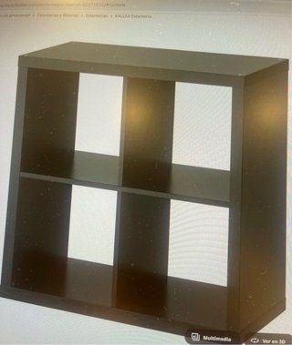 Estantería Negra Madera