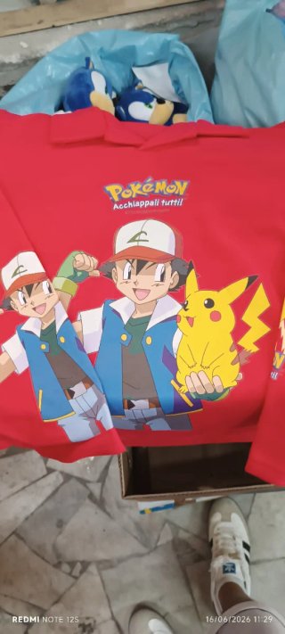 Felpe Pokemon rare punti Parmalat 1999