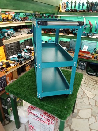 Carrello officina con set attrezzi