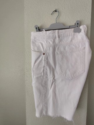 Vaqueros cortos blancos Pull&Bear