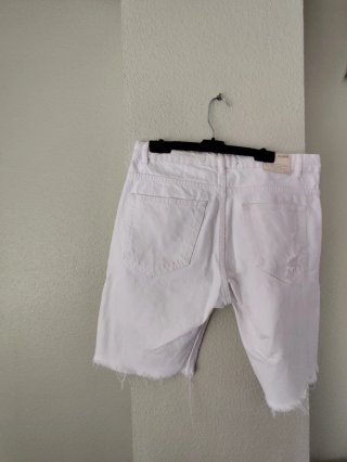 Vaqueros cortos blancos Pull&Bear