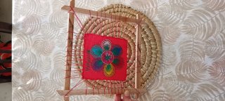 Bastidor Ñandutí 20cm con Tela