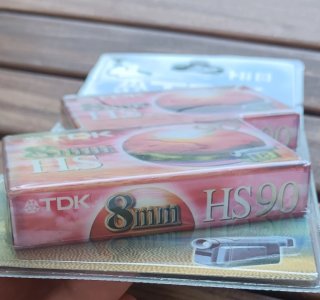 TDK Hi8 8mm Videocassette 90 min (2 pezzi)
