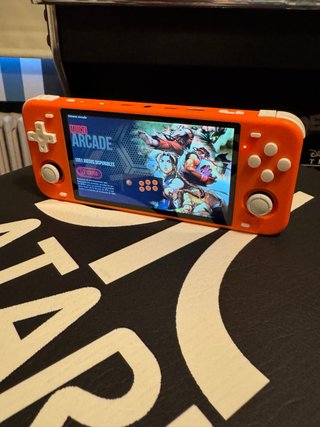 Consola Portátil Powkiddy RGB10 Max Naranja