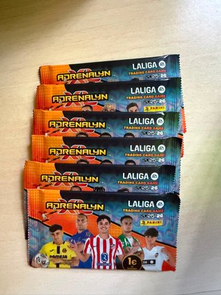 Lote 6 Sobres Adrenalyn XL LaLiga 2025-26