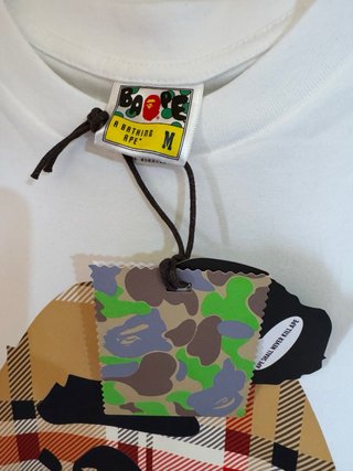 Camiseta BAPE Talla M Cuadros