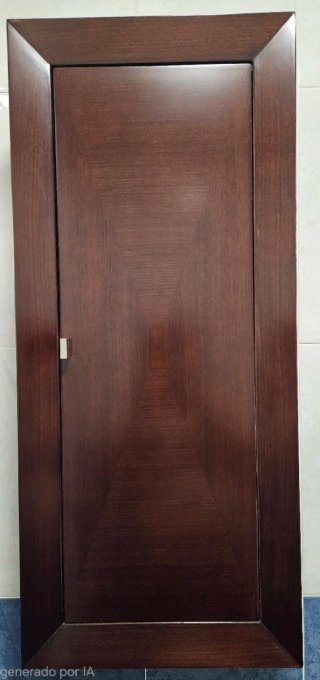 Mueble de baño madera y porcelana