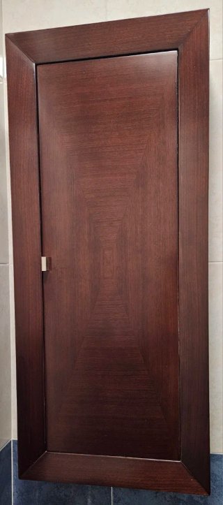 Mueble de baño madera y porcelana