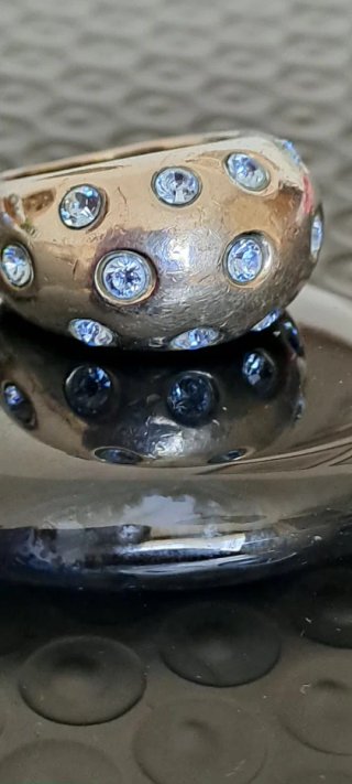 Anello YSL Argento e Acquamarina 18