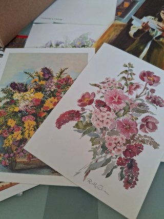 Cartoline Augurali Vintage - Set 6 Pezzi