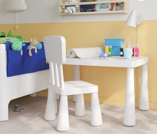 Mesa infantil IKEA blanca