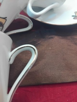 Set di Tazze e Piatti Vintage