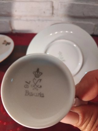 Set di Tazze e Piatti Vintage
