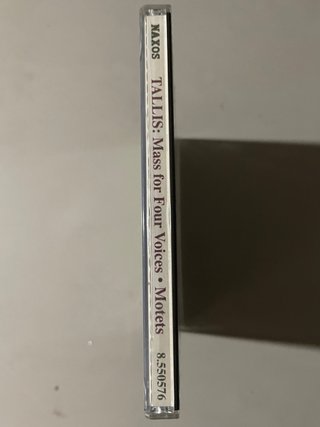 Tallis: Misas a 4 voces y Motetes CD
