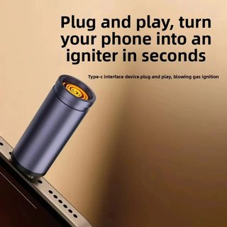 Isqueiro USB-C Porta Chaves Encendedor Mechero